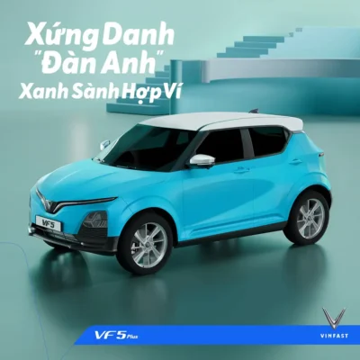 Vinfast VF5 Màu Xanh Dương Nhạt